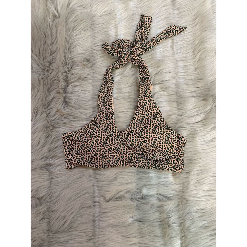 Radio Fiji Leopard Print Bikini Top Small